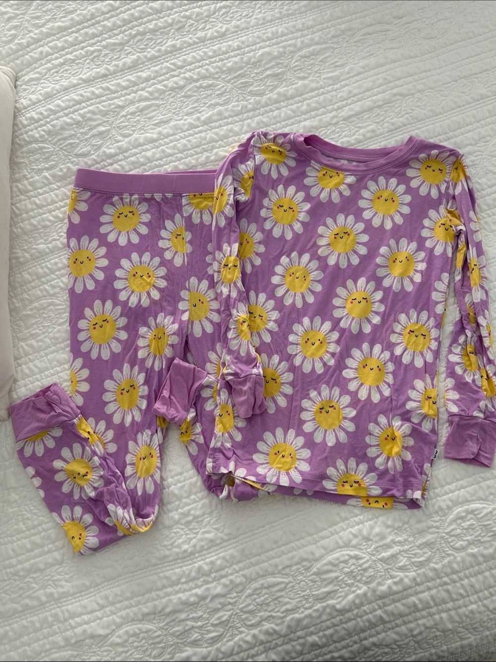 Little Sleepies Purple Daisy Smiles Pajama Set